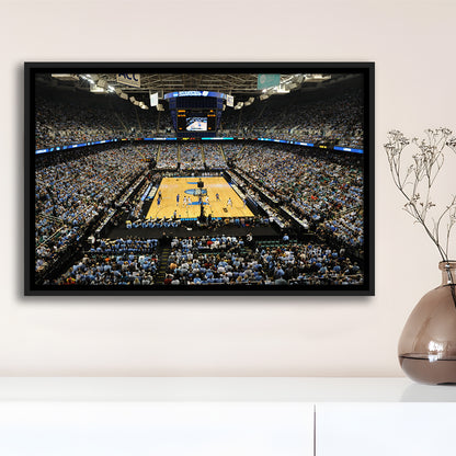 Greensboro Coliseum Complex, Stadium Canvas, Sport Art, Framed Canvas Print Wall Art, Floating Frame
