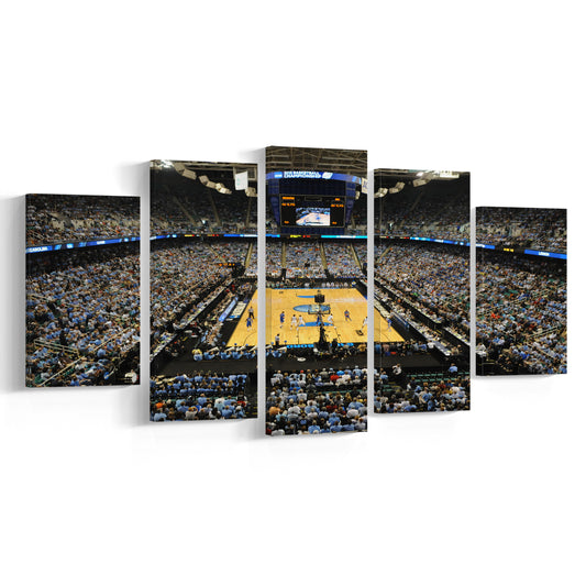 Greensboro Coliseum Complex, Stadium Canvas, Sport Art, Gift for him, 5 Panel, Large Canvas, Canvas Print Wall Art
