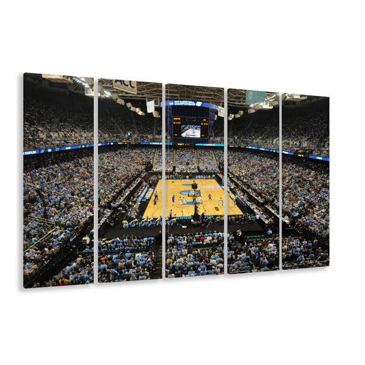 Greensboro Coliseum Complex, Stadium Canvas, Sport Art, 5 Panel B, Extra Large Canvas, Canvas Print Wall Art
