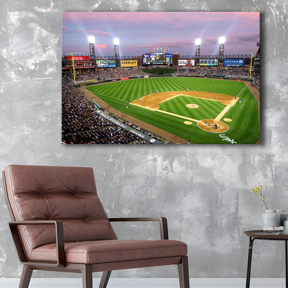 Guaranteed Rate Field, Stadium Canvas, Sport Art, Gift for him, Man Cave Decor, Art Print, Canvas Print Wall Art