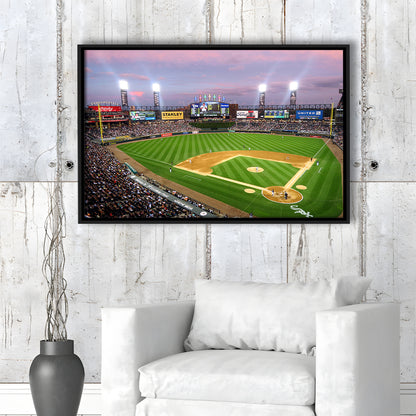 Guaranteed Rate Field, Stadium Canvas, Sport Art, Framed Canvas Print Wall Art, Floating Frame