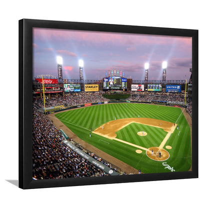 Guaranteed Rate Field, Stadium Canvas, Sport Art, Gift for him, Framed Art Print Wall Decor, Picture Framed