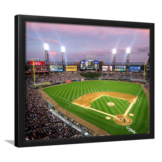 Guaranteed Rate Field, Stadium Canvas, Sport Art, Gift for him, Framed Art Print Wall Decor, Picture Framed