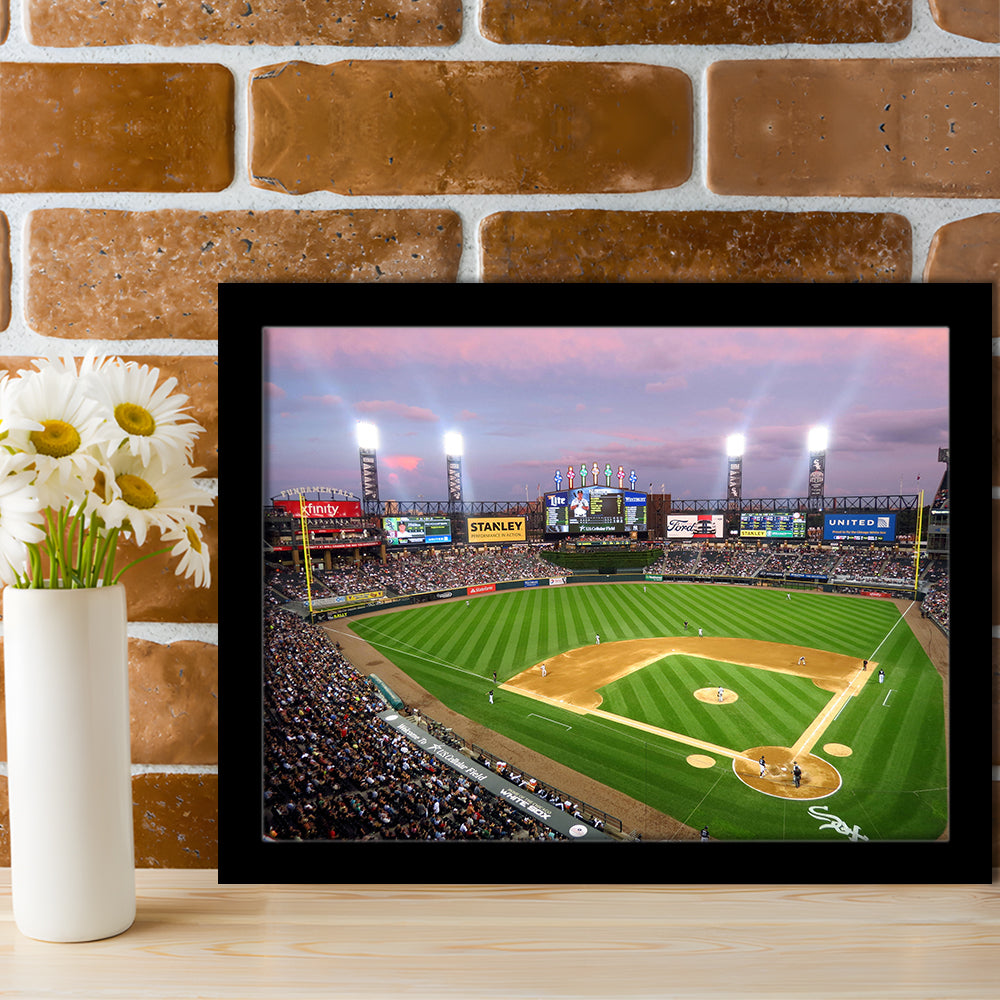 Guaranteed Rate Field, Stadium Canvas, Sport Art, Gift for him, Framed Art Print Wall Decor, Picture Framed