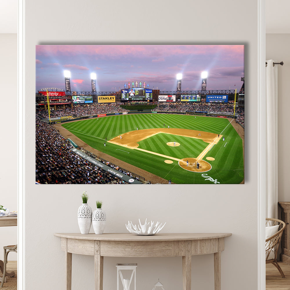 Guaranteed Rate Field, Stadium Canvas, Sport Art, Gift for him, Man Cave Decor, Art Print, Canvas Print Wall Art