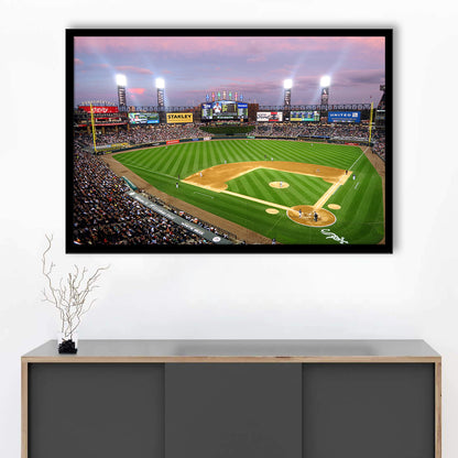 Guaranteed Rate Field, Stadium Canvas, Sport Art, Gift for him, Framed Art Print Wall Decor, Picture Framed