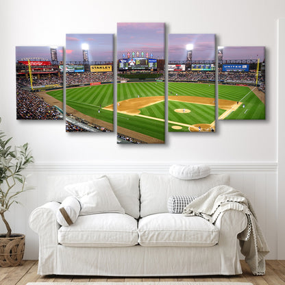 Guaranteed Rate Field, Stadium Canvas, Sport Art, Gift for him, 5 Panel, Large Canvas, Canvas Print Wall Art