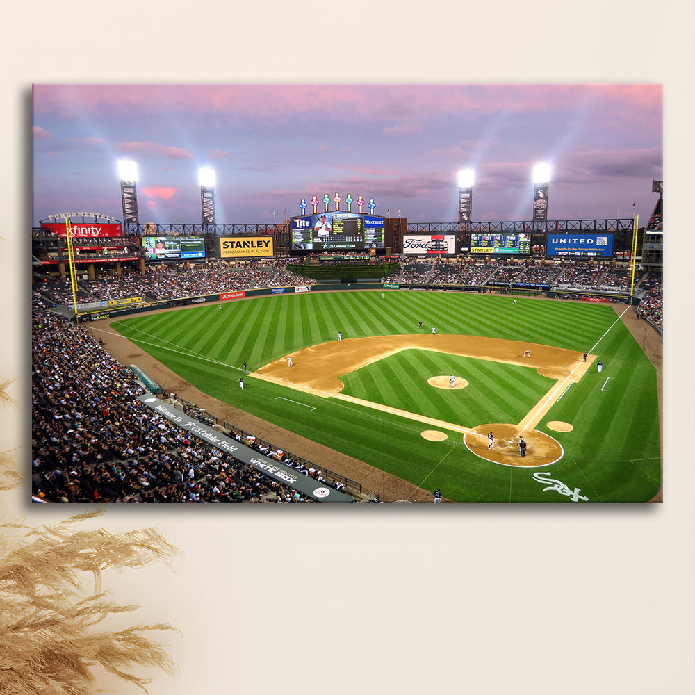 Guaranteed Rate Field, Stadium Canvas, Sport Art, Gift for him, Man Cave Decor, Art Print, Canvas Print Wall Art