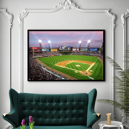 Guaranteed Rate Field, Stadium Canvas, Sport Art, Gift for him, Framed Art Print Wall Decor, Picture Framed
