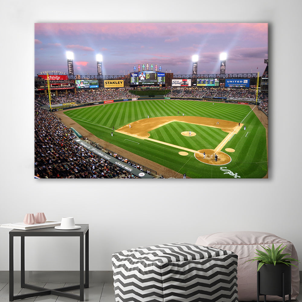 Guaranteed Rate Field, Stadium Canvas, Sport Art, Gift for him, Man Cave Decor, Art Print, Canvas Print Wall Art