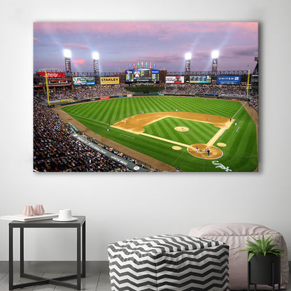 Guaranteed Rate Field, Stadium Canvas, Sport Art, Gift for him, Man Cave Decor, Art Print, Canvas Print Wall Art