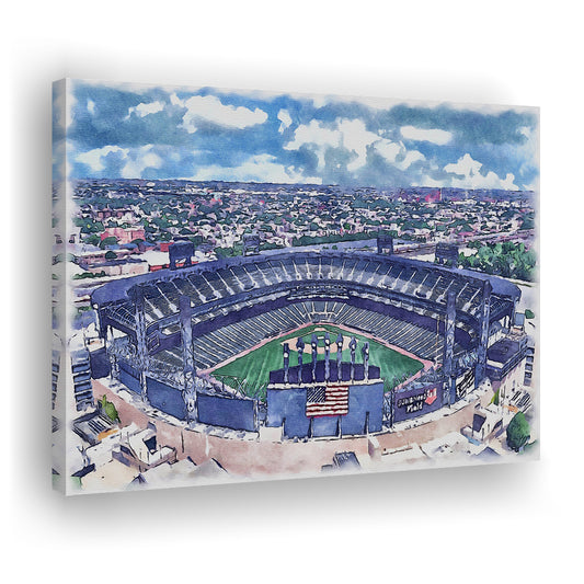 Guaranteed Rate Field WaterColor, Chicago Illinois Baseball Watercolor, Sport Art, Gifts for him, Canvas Print Wall Art