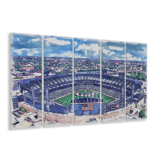 Guaranteed Rate Field WaterColor, Chicago Illinois Baseball Watercolor, Sport Art, Extra Large Canvas Print Wall Art