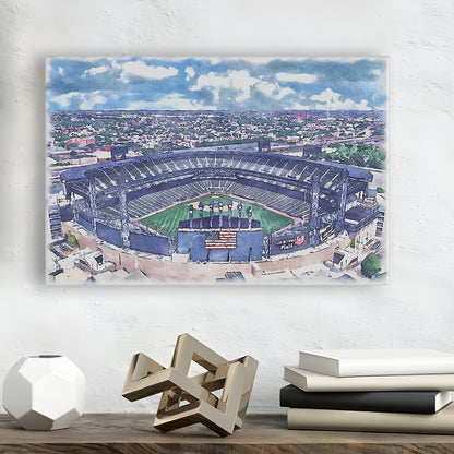 Guaranteed Rate Field WaterColor, Chicago Illinois Baseball Watercolor, Sport Art, Gifts for him, Canvas Print Wall Art