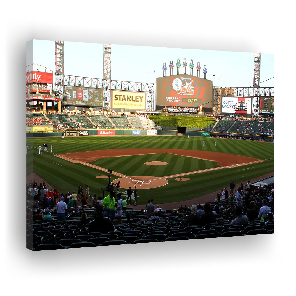 Guaranteed Rate Field in Chicago, Stadium Canvas, Sport Art, Gift for him, Man Cave Decor, Art Print, Canvas Print Wall Art
