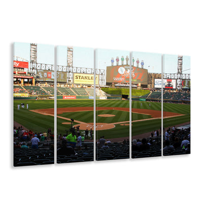 Guaranteed Rate Field in Chicago, Stadium Canvas, Sport Art, 5 Panel B, Extra Large Canvas, Canvas Print Wall Art