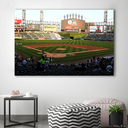 Guaranteed Rate Field in Chicago, Stadium Canvas, Sport Art, Gift for him, Man Cave Decor, Art Print, Canvas Print Wall Art