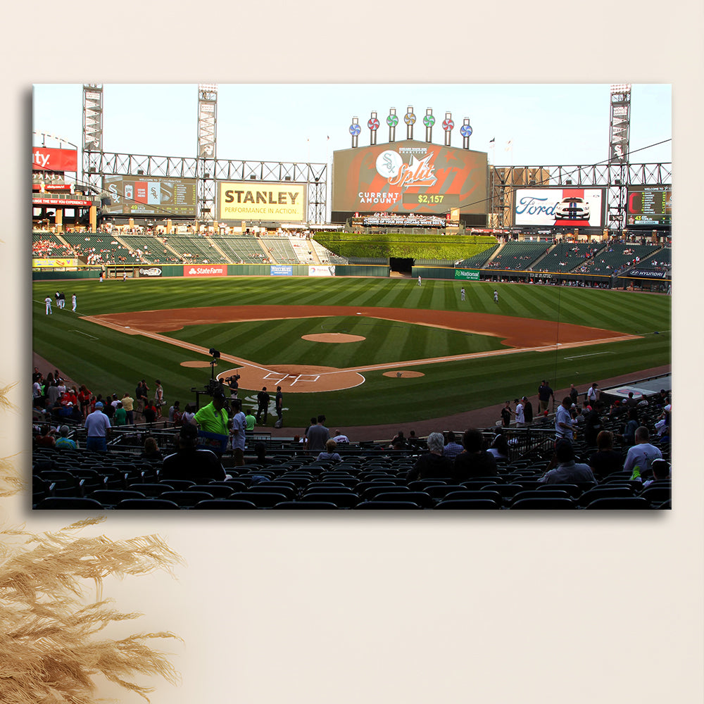 Guaranteed Rate Field in Chicago, Stadium Canvas, Sport Art, Gift for him, Man Cave Decor, Art Print, Canvas Print Wall Art