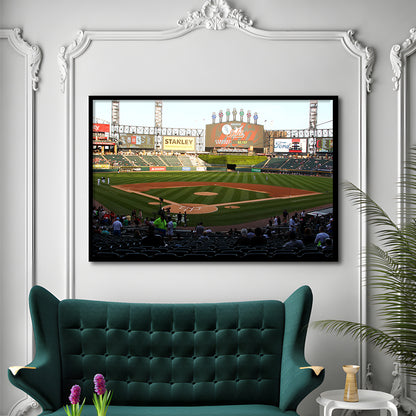Guaranteed Rate Field in Chicago, Stadium Canvas, Sport Art, Gift for him, Framed Art Print Wall Decor, Picture Framed