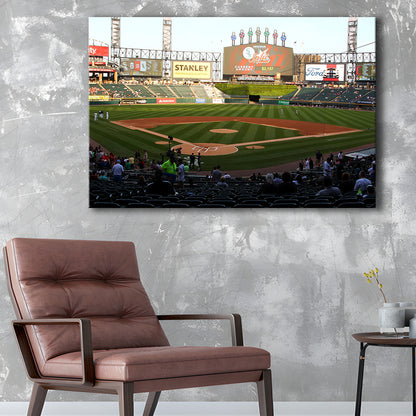 Guaranteed Rate Field in Chicago, Stadium Canvas, Sport Art, Gift for him, Man Cave Decor, Art Print, Canvas Print Wall Art