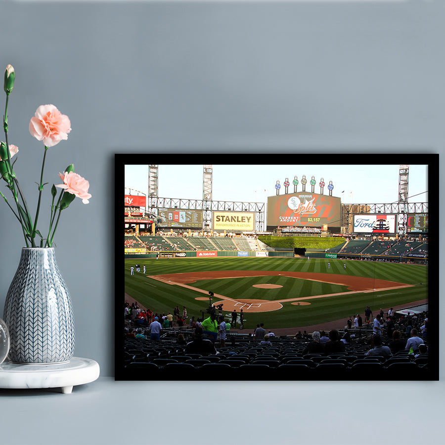 Guaranteed Rate Field in Chicago, Stadium Canvas, Sport Art, Gift for him, Framed Art Print Wall Decor, Picture Framed