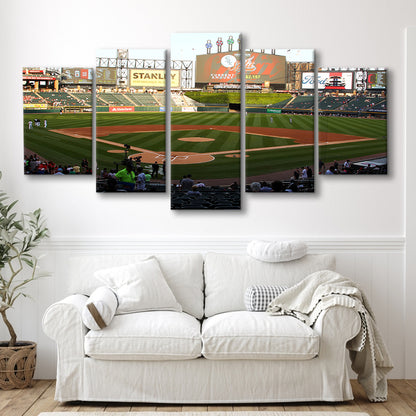 Guaranteed Rate Field in Chicago, Stadium Canvas, Sport Art, Gift for him, 5 Panel, Large Canvas, Canvas Print Wall Art