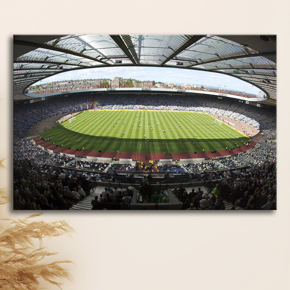 Hampden Park Stadium, Stadium Canvas, Sport Art, Gift for him, Man Cave Decor, Art Print, Canvas Print Wall Art