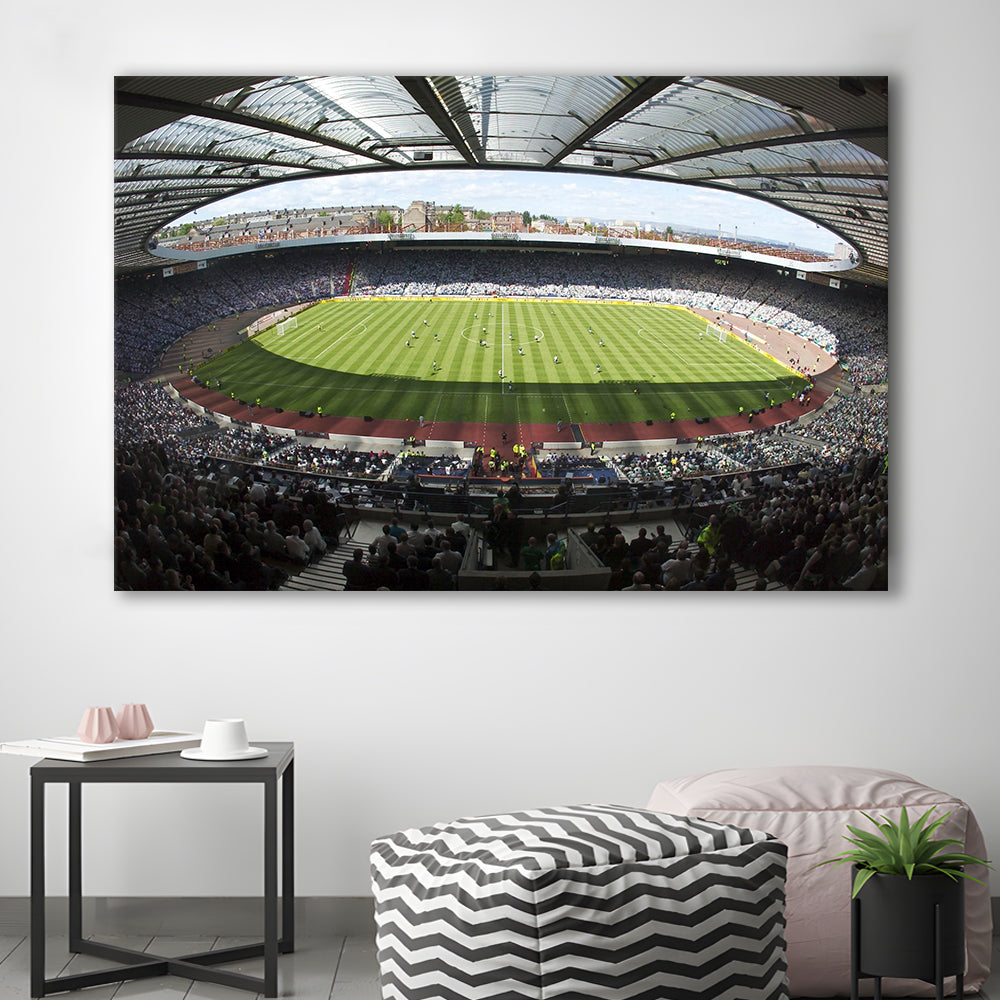 Hampden Park Stadium, Stadium Canvas, Sport Art, Gift for him, Man Cave Decor, Art Print, Canvas Print Wall Art