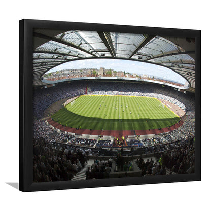 Hampden Park Stadium, Stadium Canvas, Sport Art, Gift for him, Framed Art Print Wall Decor, Picture Framed