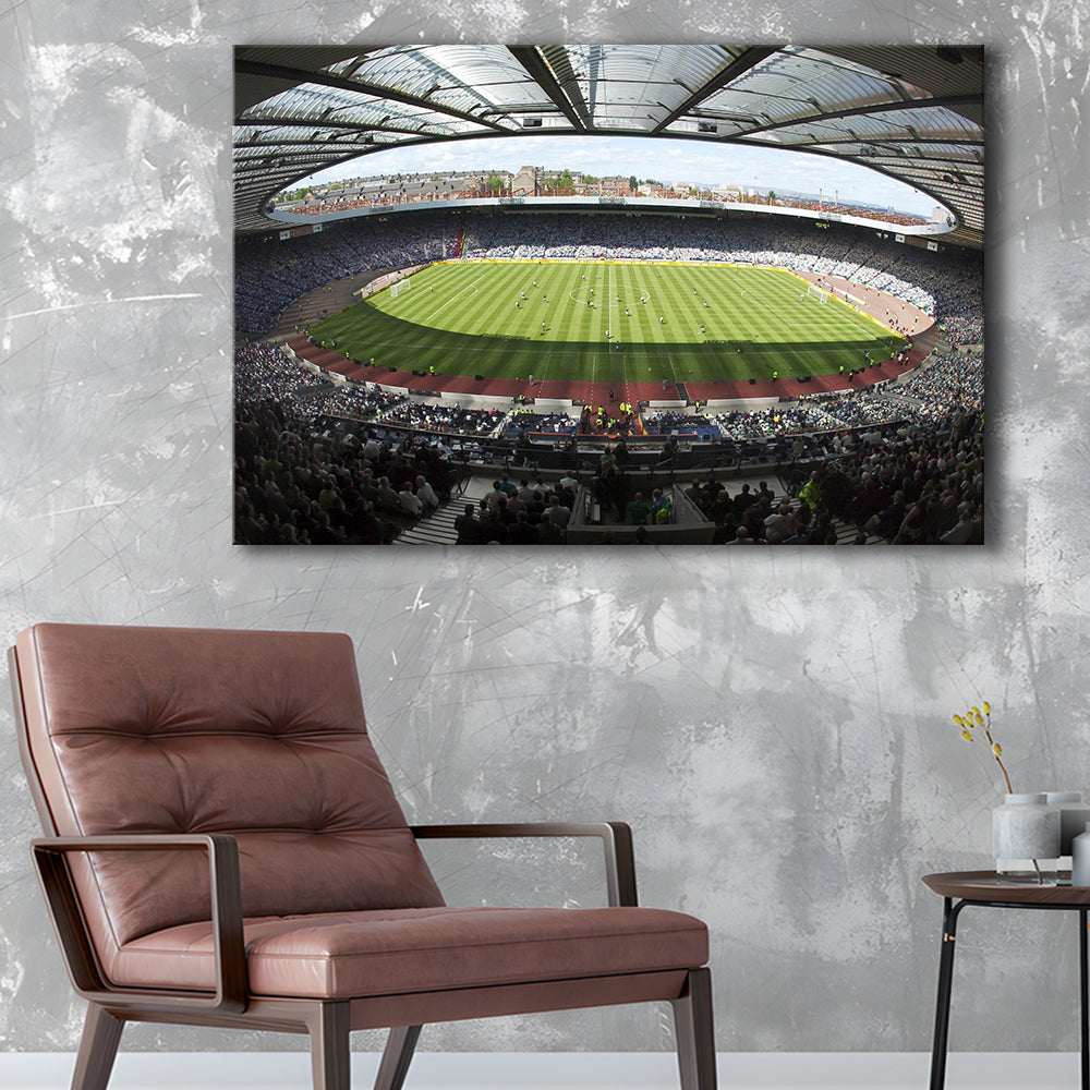 Hampden Park Stadium, Stadium Canvas, Sport Art, Gift for him, Man Cave Decor, Art Print, Canvas Print Wall Art