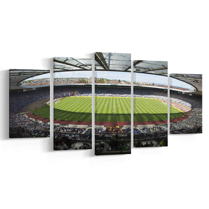 Hampden Park Stadium, Stadium Canvas, Sport Art, Gift for him, 5 Panel, Large Canvas, Canvas Print Wall Art