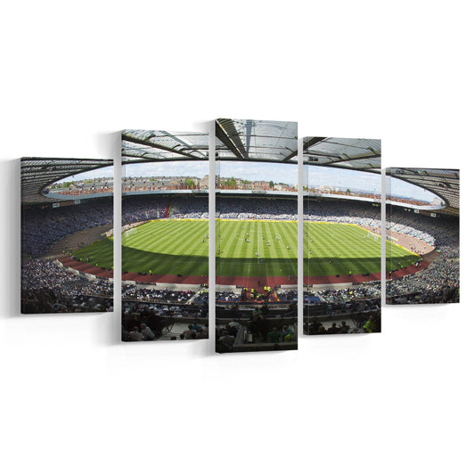 Hampden Park Stadium, Stadium Canvas, Sport Art, Gift for him, 5 Panel, Large Canvas, Canvas Print Wall Art