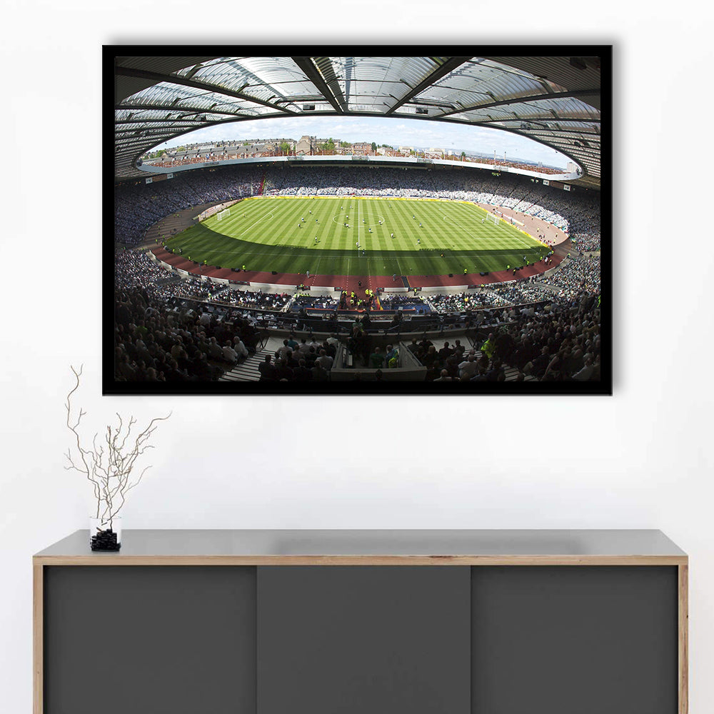 Hampden Park Stadium, Stadium Canvas, Sport Art, Gift for him, Framed Art Print Wall Decor, Picture Framed