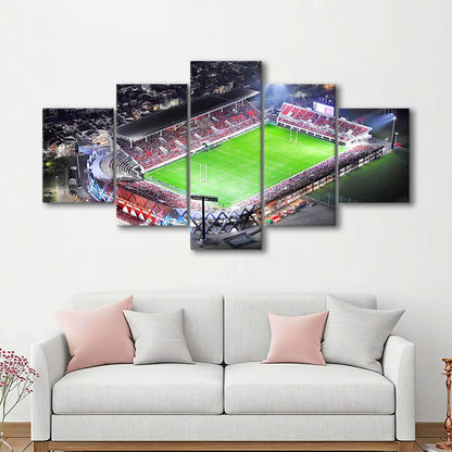 Hanazono Rugby Stadium, Stadium Canvas, Sport Art, Gift for him, 5 Panel, Large Canvas, Canvas Print Wall Art