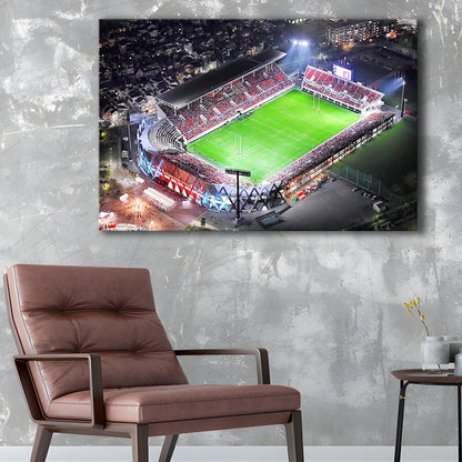 Hanazono Rugby Stadium, Stadium Canvas, Sport Art, Gift for him, Man Cave Decor, Art Print, Canvas Print Wall Art