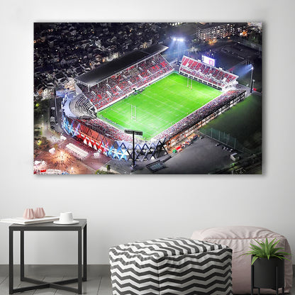 Hanazono Rugby Stadium, Stadium Canvas, Sport Art, Gift for him, Man Cave Decor, Art Print, Canvas Print Wall Art