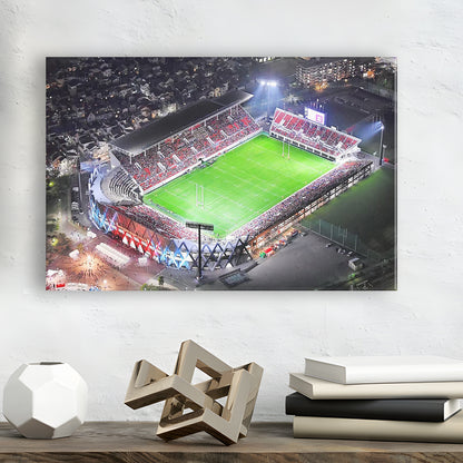 Hanazono Rugby Stadium, Stadium Canvas, Sport Art, Gift for him, Man Cave Decor, Art Print, Canvas Print Wall Art