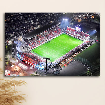Hanazono Rugby Stadium, Stadium Canvas, Sport Art, Gift for him, Man Cave Decor, Art Print, Canvas Print Wall Art