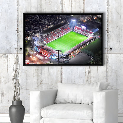 Hanazono Rugby Stadium, Stadium Canvas, Sport Art, Framed Canvas Print Wall Art, Floating Frame