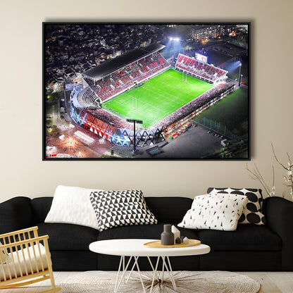 Hanazono Rugby Stadium, Stadium Canvas, Sport Art, Framed Canvas Print Wall Art, Floating Frame