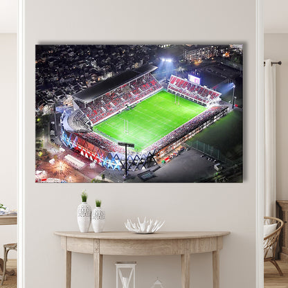Hanazono Rugby Stadium, Stadium Canvas, Sport Art, Gift for him, Man Cave Decor, Art Print, Canvas Print Wall Art