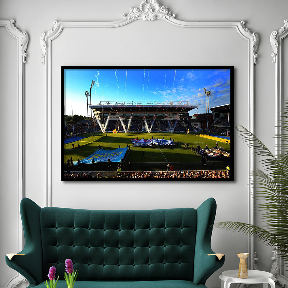 Headingley Stadium, Stadium Canvas, Sport Art, Gift for him, Framed Art Print Wall Decor, Picture Framed
