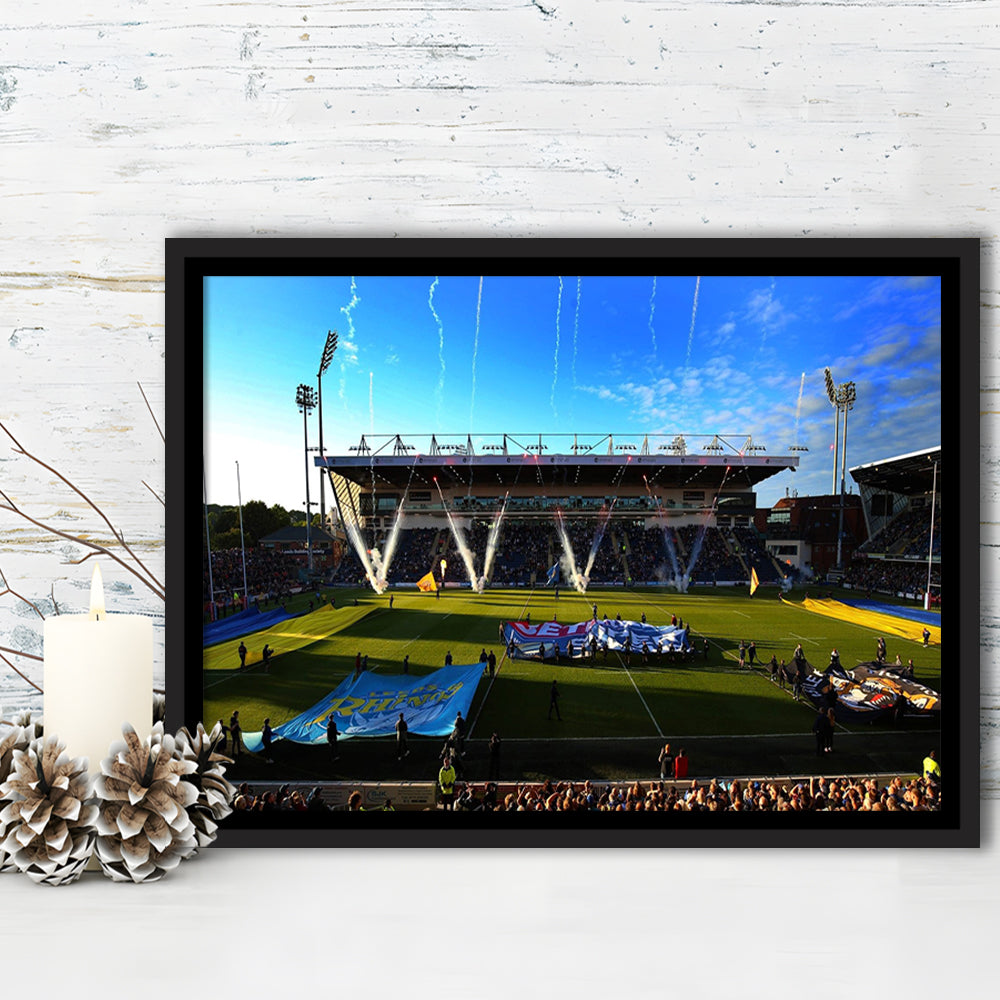 Headingley Stadium, Stadium Canvas, Sport Art, Framed Canvas Print Wall Art, Floating Frame