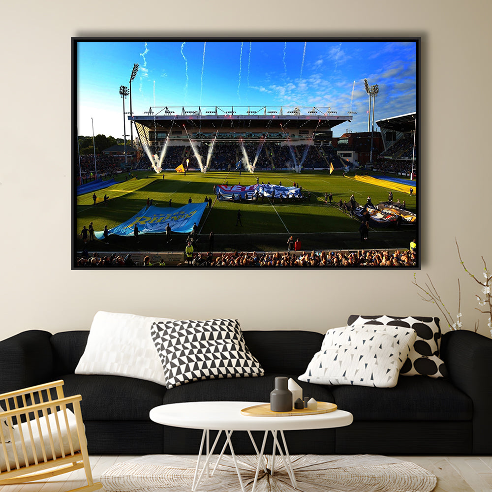 Headingley Stadium, Stadium Canvas, Sport Art, Framed Canvas Print Wall Art, Floating Frame