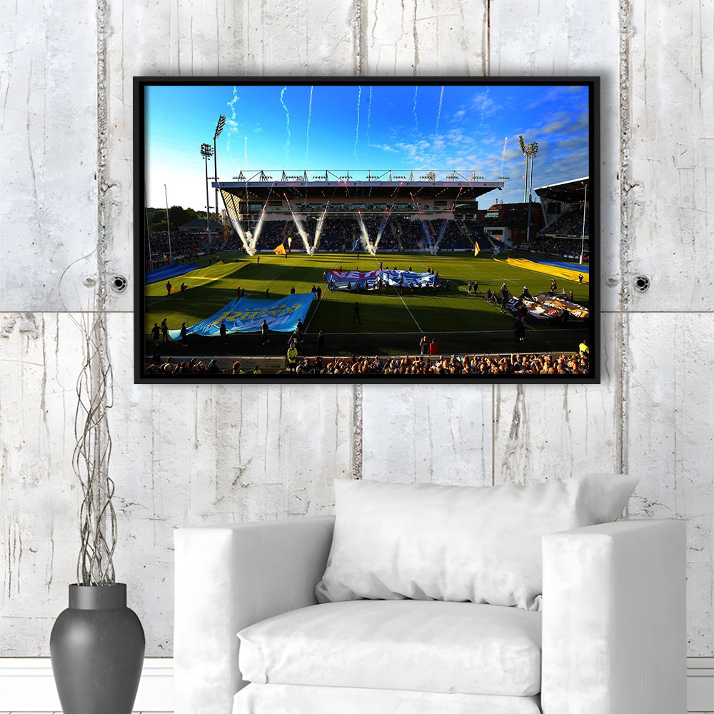 Headingley Stadium, Stadium Canvas, Sport Art, Framed Canvas Print Wall Art, Floating Frame