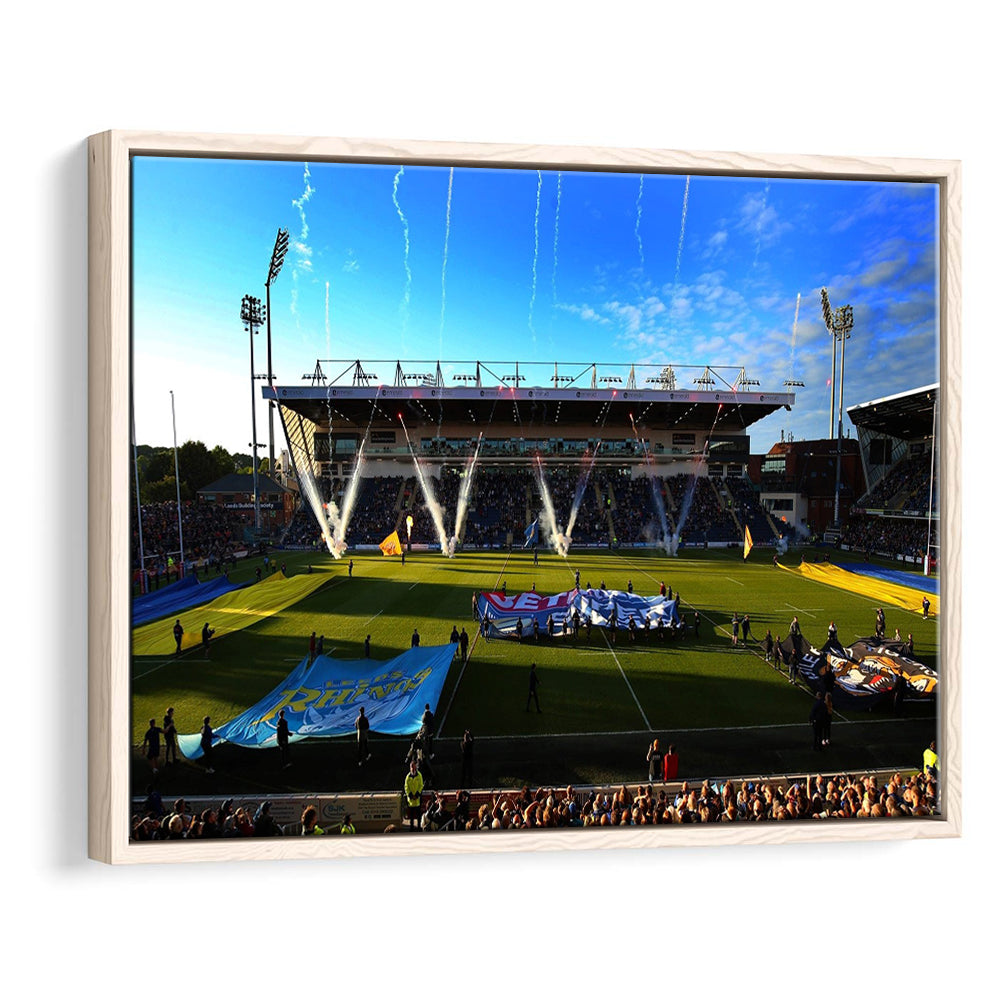 Headingley Stadium, Stadium Canvas, Sport Art, Framed Canvas Print Wall Art, Floating Frame