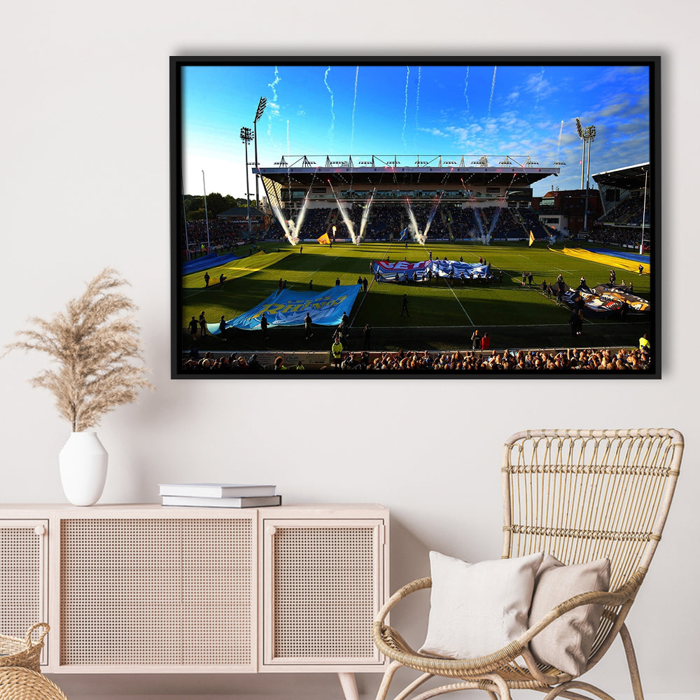 Headingley Stadium, Stadium Canvas, Sport Art, Framed Canvas Print Wall Art, Floating Frame
