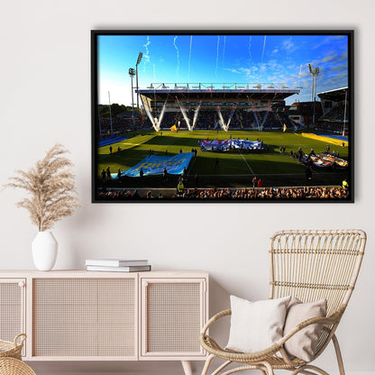 Headingley Stadium, Stadium Canvas, Sport Art, Framed Canvas Print Wall Art, Floating Frame