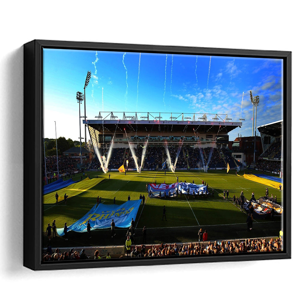Headingley Stadium, Stadium Canvas, Sport Art, Framed Canvas Print Wall Art, Floating Frame