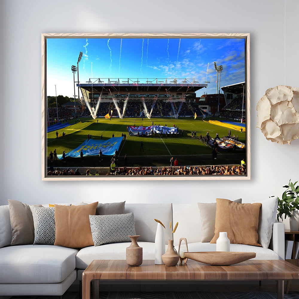 Headingley Stadium, Stadium Canvas, Sport Art, Framed Canvas Print Wall Art, Floating Frame